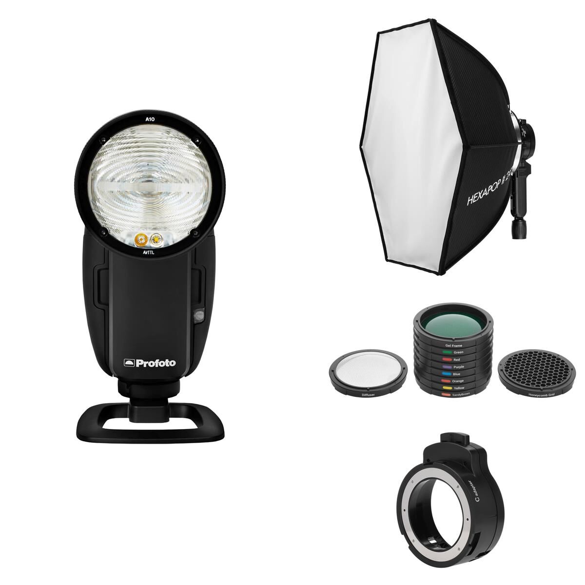 Profoto A10 On and Off Camera Flash for Fujifilm Camera with Accessories Bundle