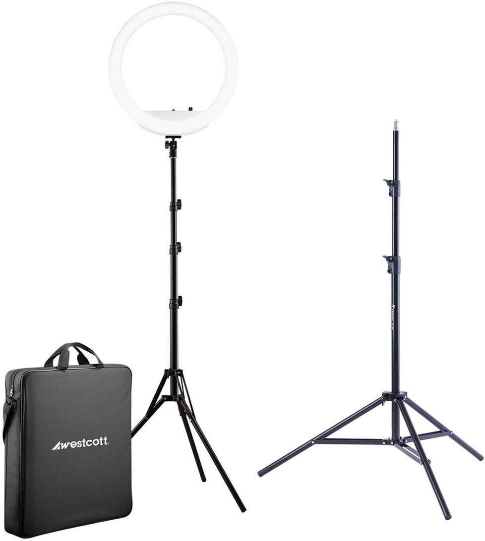 Westcott 18&quot; Bi-Color LED Ring Light Kit with Batteries &amp; Stand