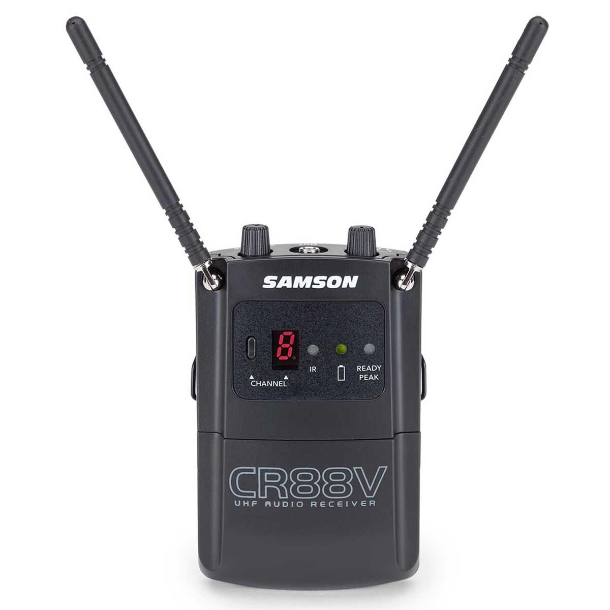 Samson CR88V Micro Wireless Audio Receiver, D Band: 542-566MHz