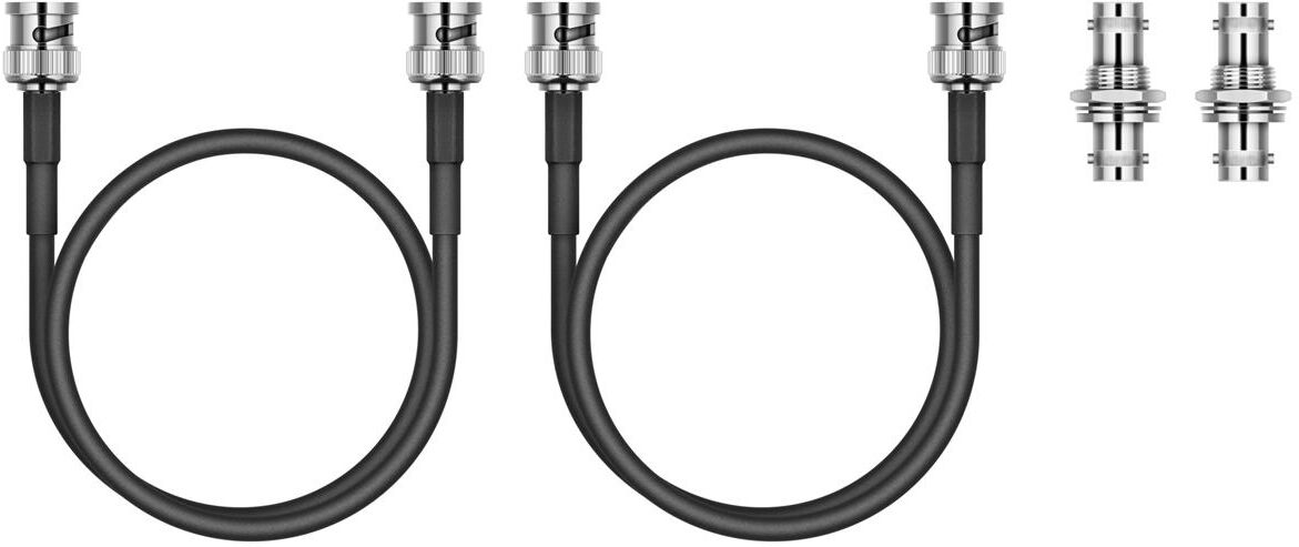 Sennheiser Front Antenna Cables w/BNC Coupler Bulkhead for XSW Monitoring System