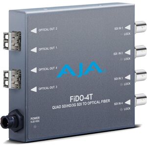 AJA FiDO-4T-MM 4-Channel 3G-SDI to Multi-Mode LC Fiber Transmitter