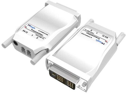 TV Logic 2-Channel DVI Over Fiber Optics Transmitter Module, Up to 1.2 miles