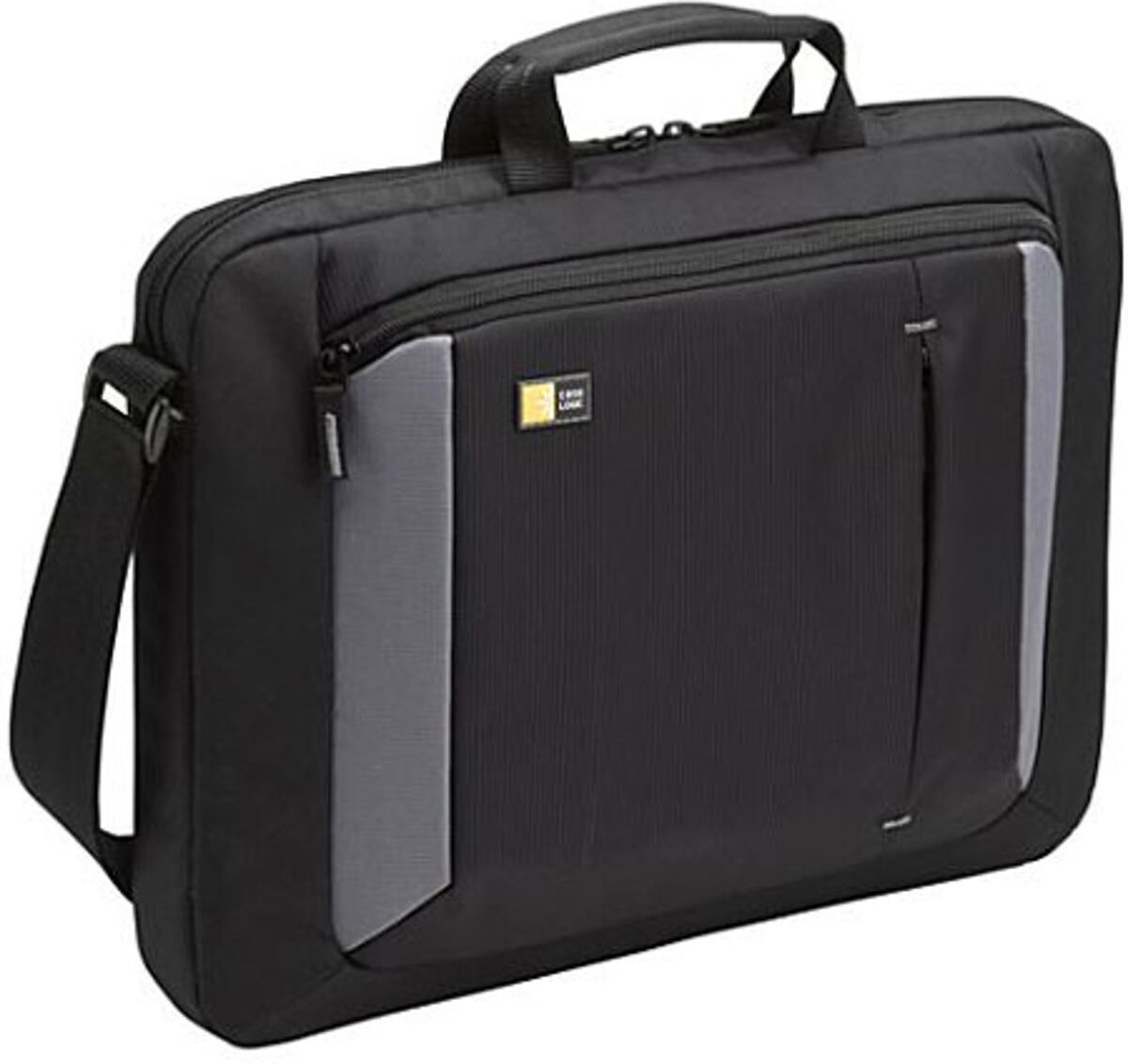 Case Logic 16 inch Slimline Laptop Attache, Black/Gray