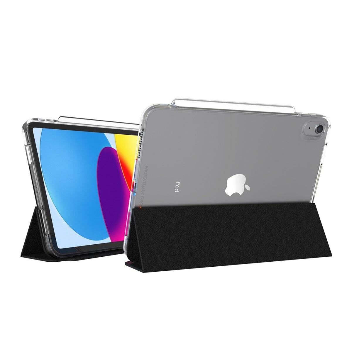 Zagg Crystal Palace Folio Case with Foldable Stand for iPad 10.9&quot; 10th Gen,Clear