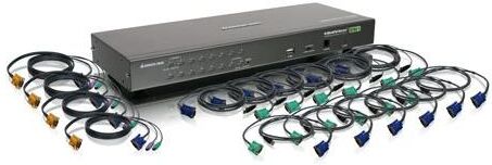 IOGear GCS1716KIT 16-Port USB PS/2 Combo KVM Switch