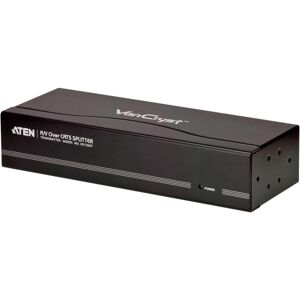 Aten VS1204T 4-Port Cat5e/6 Splitter, 2x VE022R Mini Cat5 Audio/Video Receiver