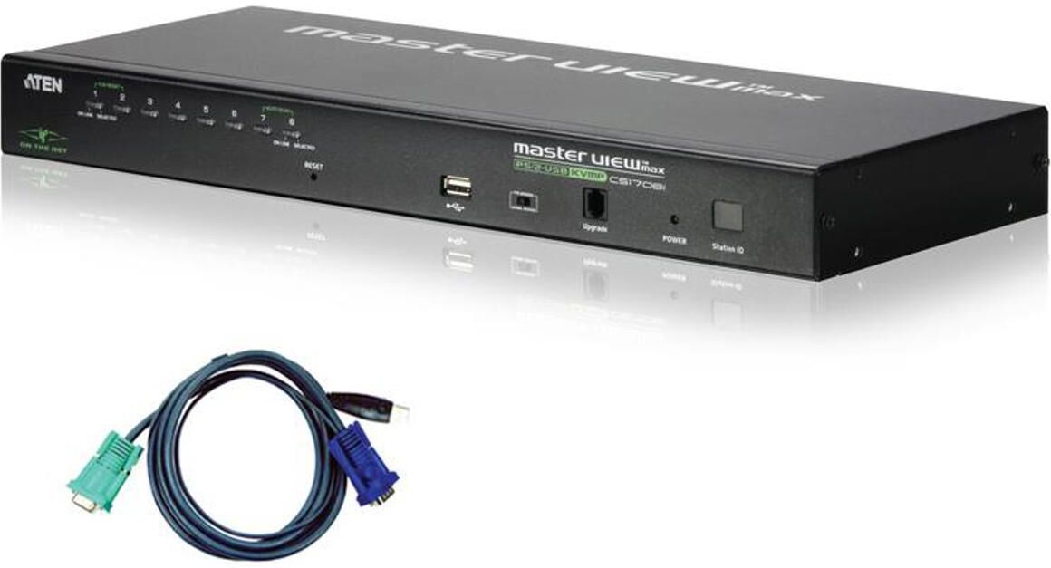 Aten CS1708iU 8-Port PS/2-USB KVM Over IP Switch Kit