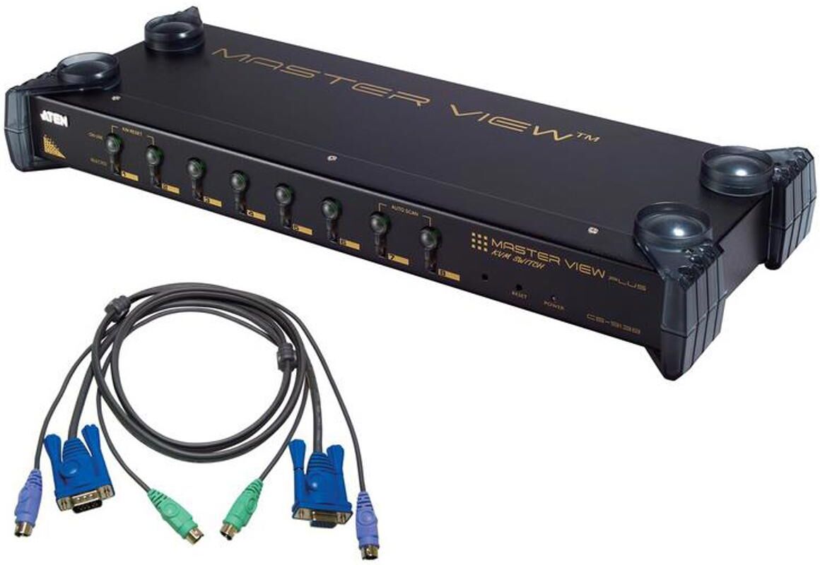 Aten CS9138 8-Port PS/2 KVM Switch Kit