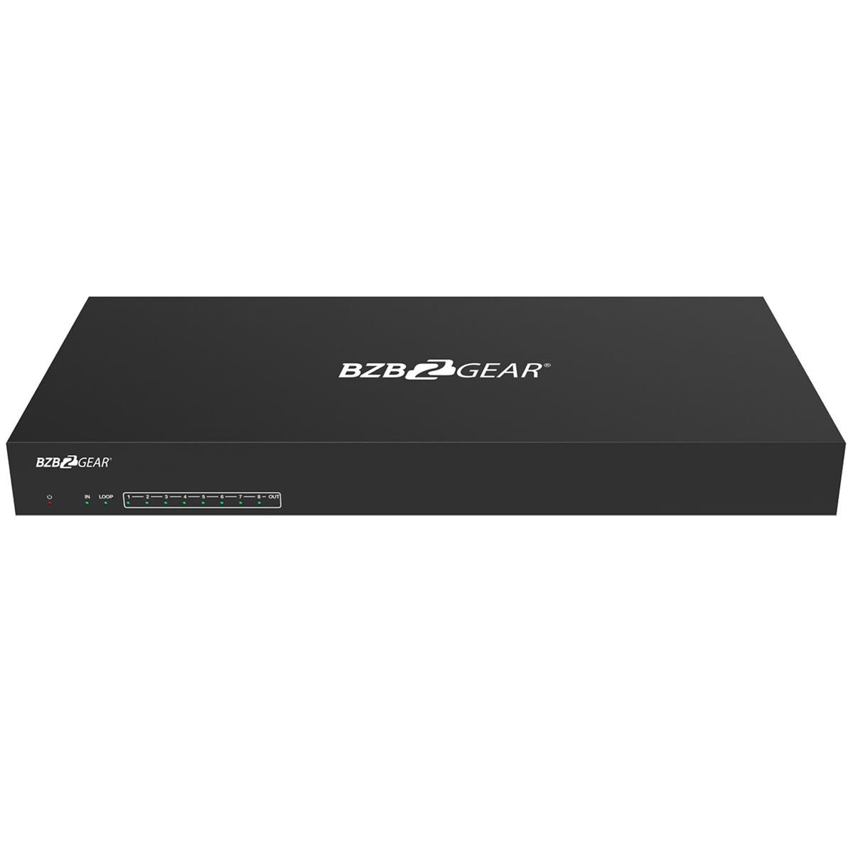 BZB GEAR BZBGEAR BG-UDA-E18 1x8 4K UHD HDMI HDBaset Splitter/Distribution Amplifier