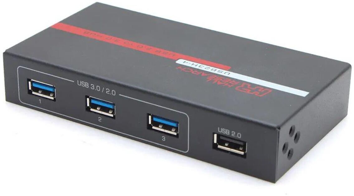 Hall Research USB 1.1/2.0 to USB 3.0 Up-Converter 4-Port Hub