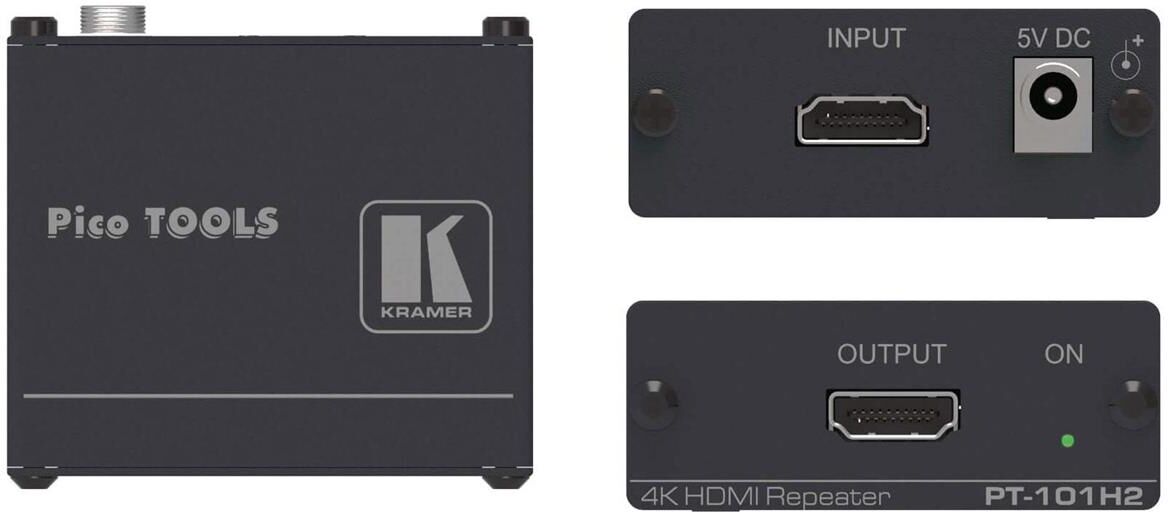 Kramer Electronics PT-101H2 4K HDR HDMI 2.0 and HDCP 2.2 Repeater