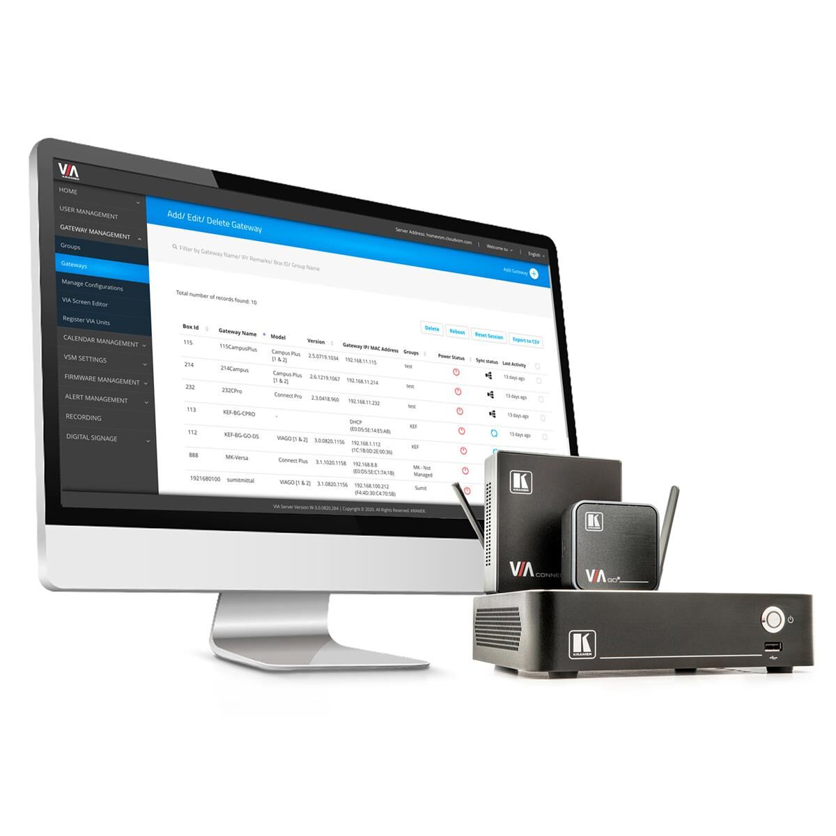 Kramer Electronics VIA Site Management License to Manage Unlimited VIA Gateways