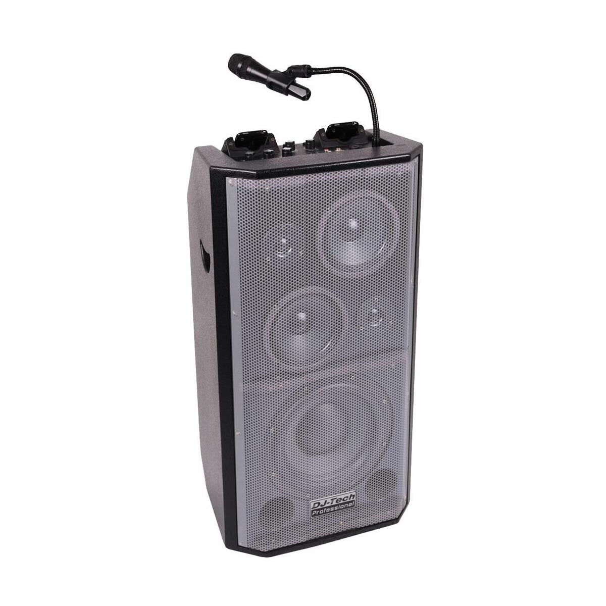 DJ Tech iBoost 103 1500 Watts DJ-PA Active Stereo PA System for iPods