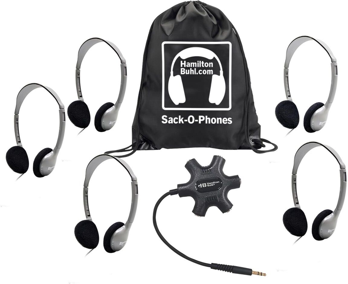 Hamilton Buhl GALAXY Econo-Line Sack-O-Phones with 5x HA2 Personal Headphones