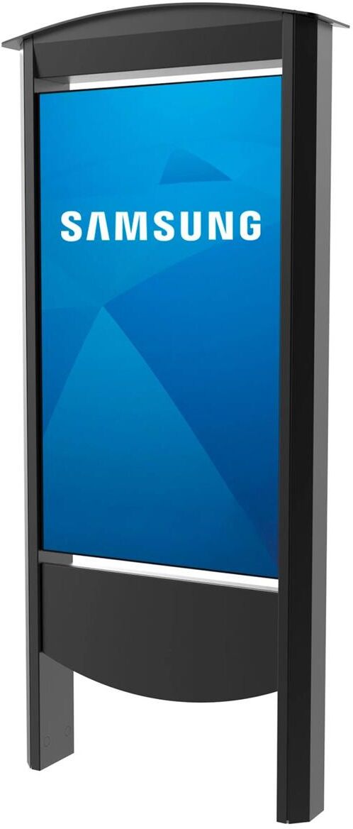 Peerless Outdoor Smart City Kiosk for 55&quot; Samsung OH55F Displays, Black