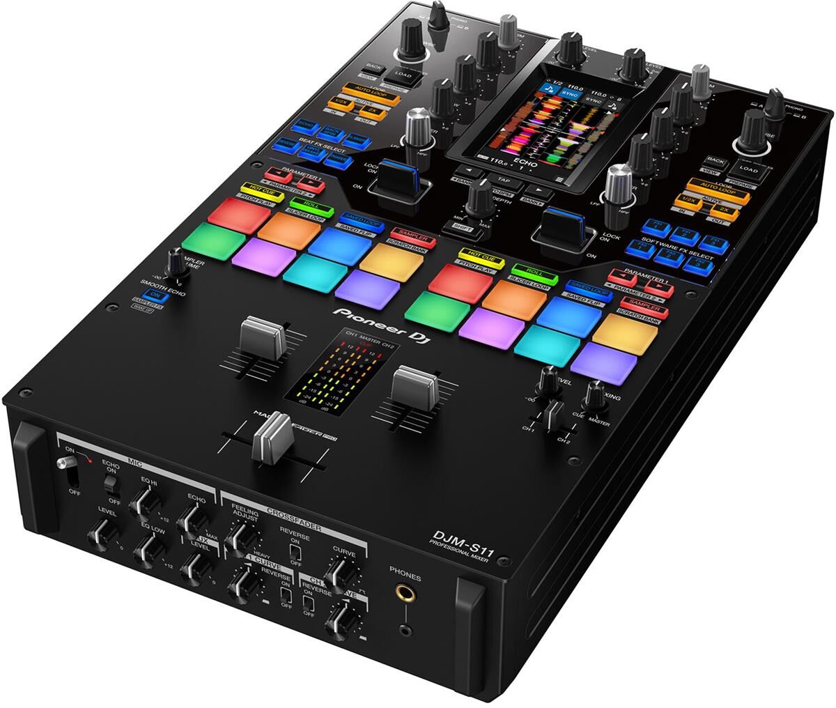 Pioneer Electronics DJM-S11 2-Channel Professional Scratch Style DJ Mixer, Black