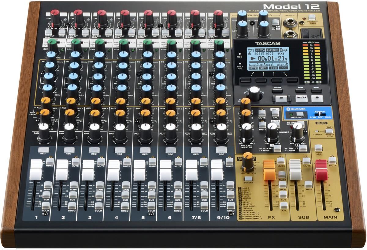 Tascam Model 12 Integrated Production Suite Mixer/Recorder/USB Interface