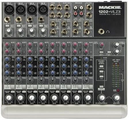 Cinetics Mackie 1202VLZ3 12 Channel Pro Audio Mixer,4 Mic Inputs