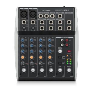Behringer XENYX 802S Premium Analog 8-Channel Mixer with USB Streaming Interface