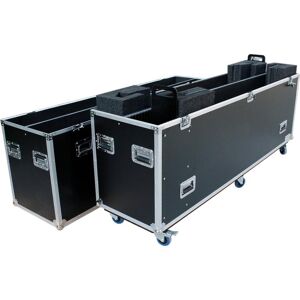 Deejay LED Deejay Hard Fly Drive LED Case for Two 80&quot; or 90&quot; LED / Plasma TVs or Monitors