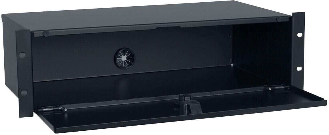 Lowell Manufacturing SBL-39 3U Rackmount Steel Storage Box with Key Lock