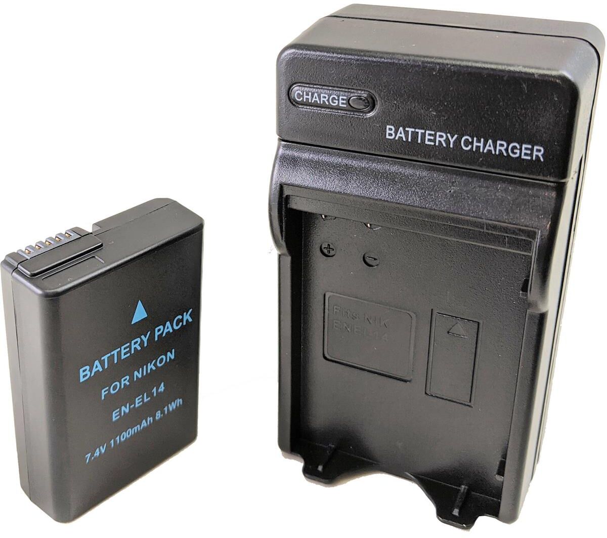 Bescor ENEL14B Battery and Charger for Nikon Camera