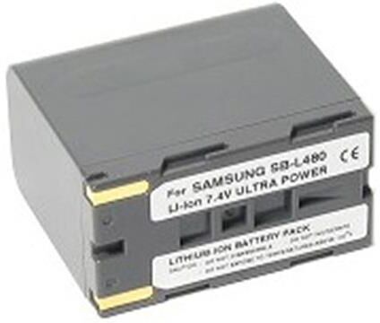 Power2000 SAM-L480 7.2V 6000mAh Replacement Lithium-Ion Camcorder Battery