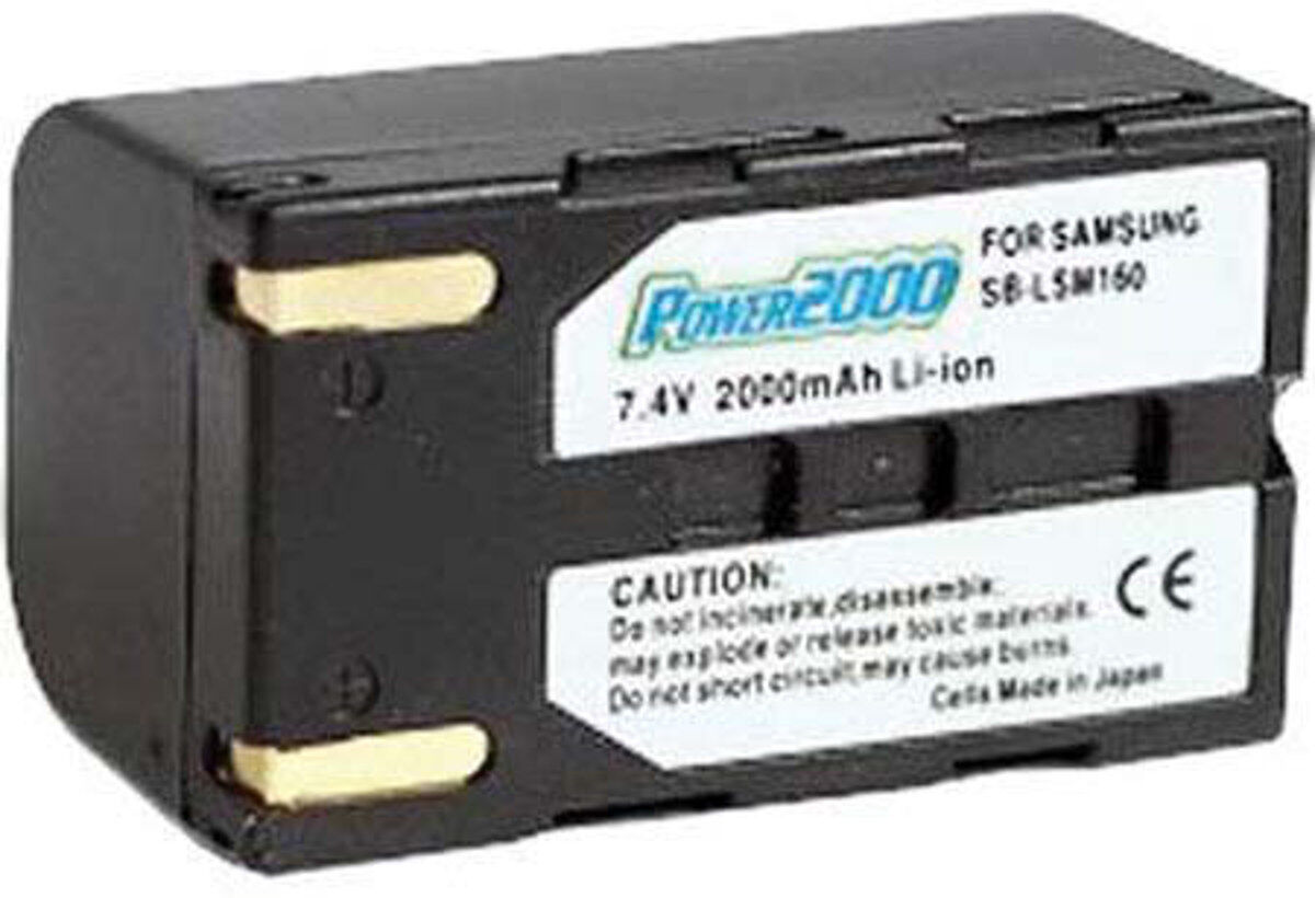 Power2000 SAM-LM160 7.2V 2000mAh Replacement Lithium-Ion Camcorder Battery