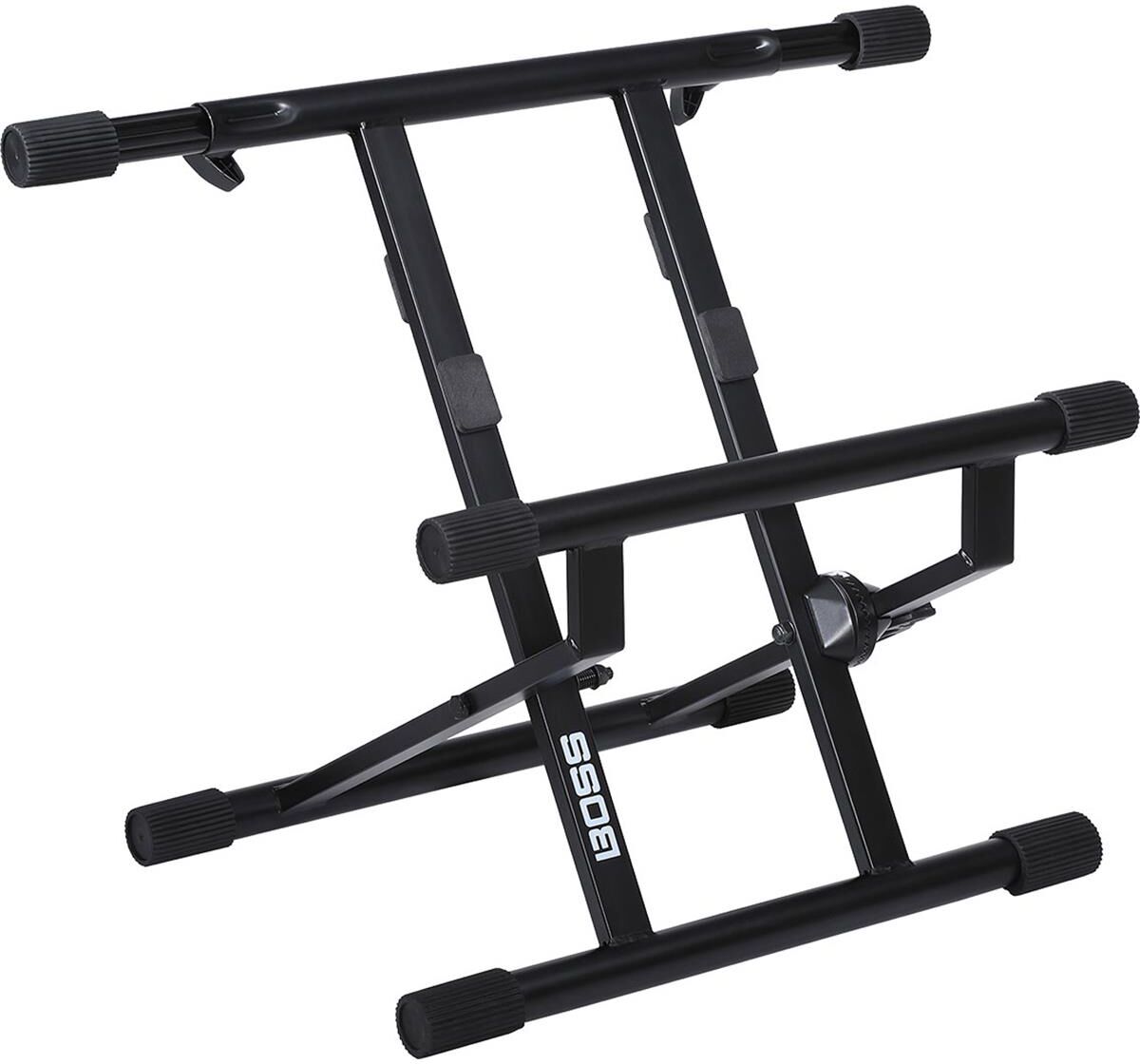 Boss BAS-1 Tilt-Back Amplifier Stand with Telescoping Support Arm, Black