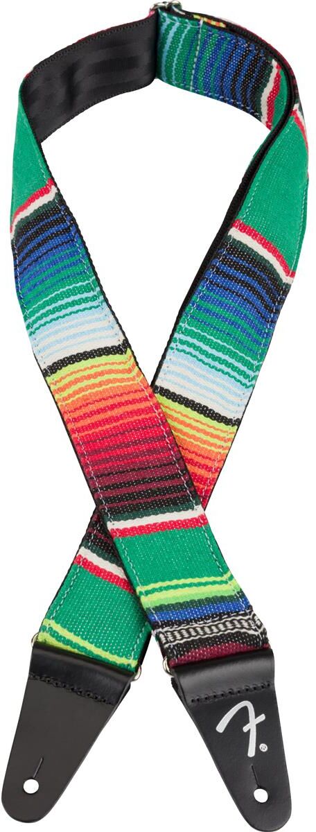 Fender 2&quot; Serape Strap, Green Multi-Color