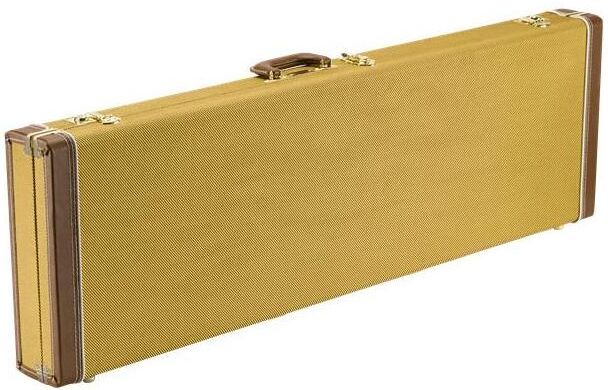 Fender Classic Series Wood Case for Precision Bass/Jazz Bass Guitars, Tweed