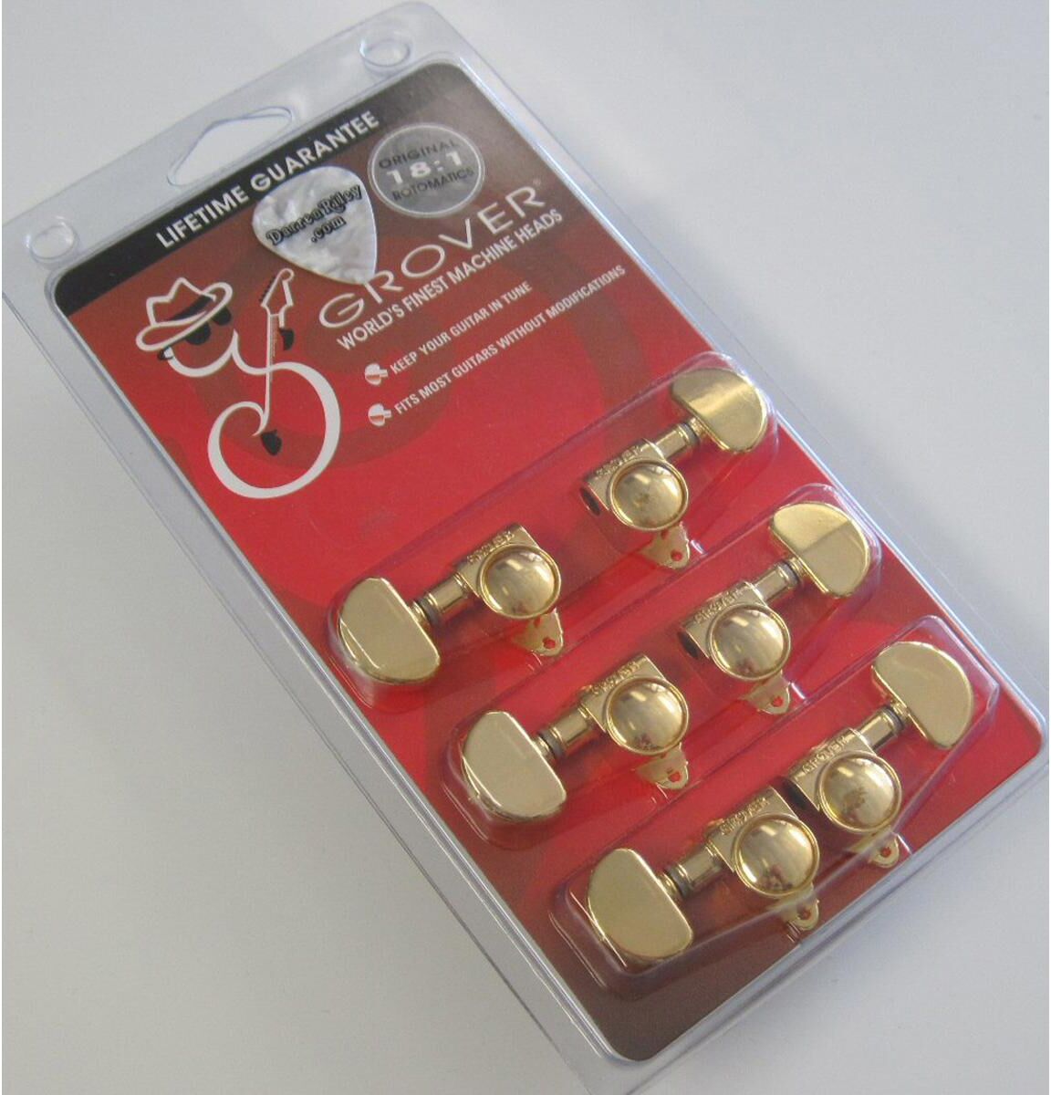 Gretsch Grover Rotomatic 10218C Tuners for Guitar, 6 Pieces, Gold