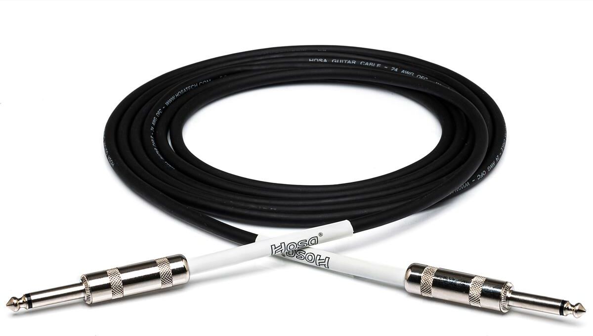 Hosa Technology Hosa 1/4&quot; Phone Male to 1/4&quot; Phone Male Traditional Guitar Cable, 25'