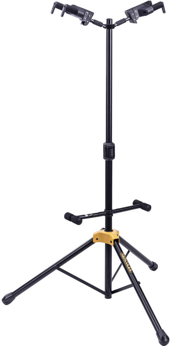 Hercules Stands GS422B PLUS Auto-Grip Dual Guitar Stand with Foldable Backrest