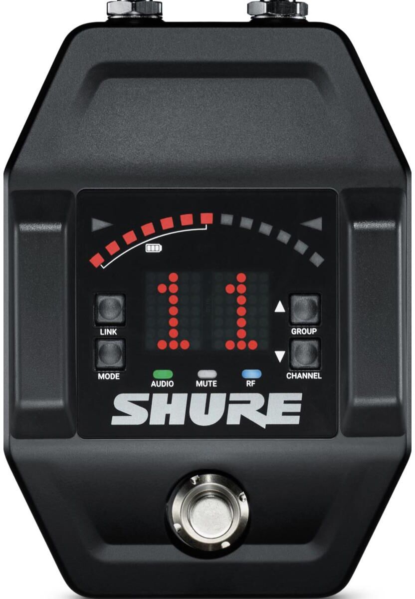 Shure GLXD6+ Dual Band Digital Wireless Guitar Pedal Receiver, Z3: 2.4/5.8GHz