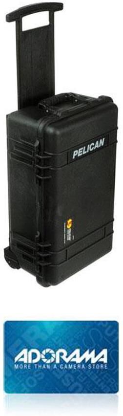 Pelican 1510 Camera Case with Padded Dividers &amp; Wheels Black - $50 Gift Card