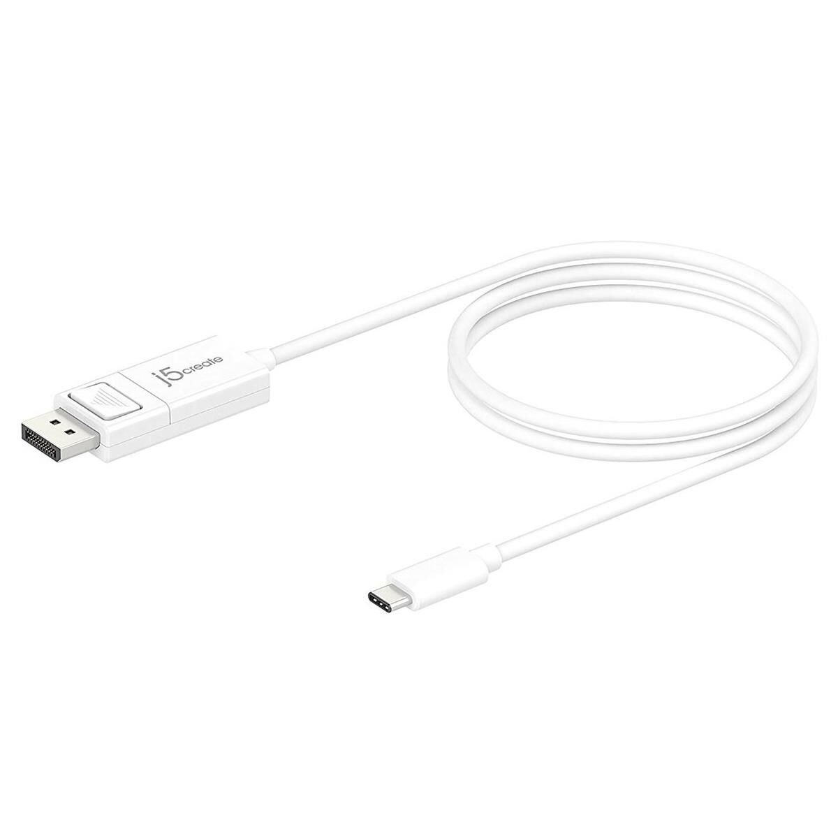 J5 Create 4' USB Type-C Male to 4K DisplayPort Male Cable