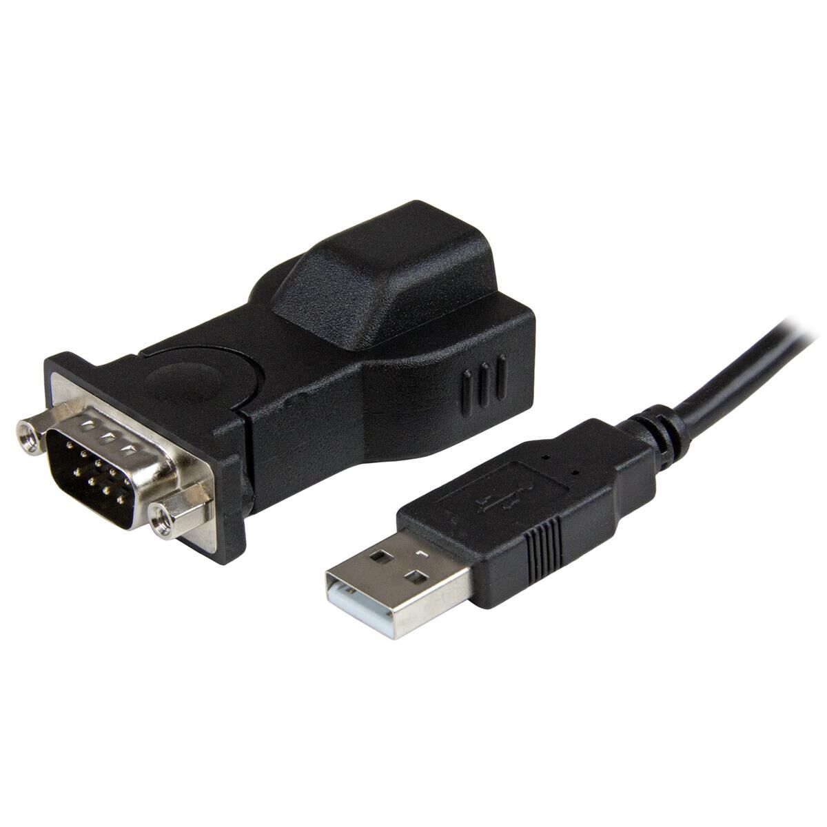 StarTech 1 Port USB to RS232 DB9 Serial Adapter with 6' USB A to B Cable