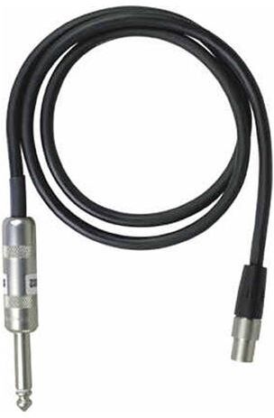 Shure WA302 2.5' (0.76m) Instrument Cable with 1/4&quot; Phone &amp; 4-pin Mini Connector