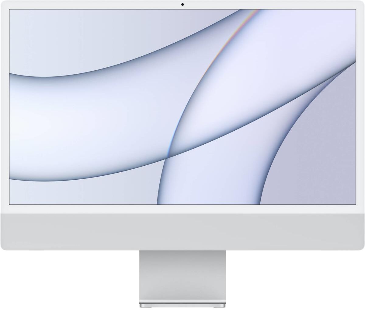 Apple iMac 24&quot;, M1 Chip w/8-Core CPU &amp; 7-Core GPU, 8GB, 256GB, Silver, Mid 2021