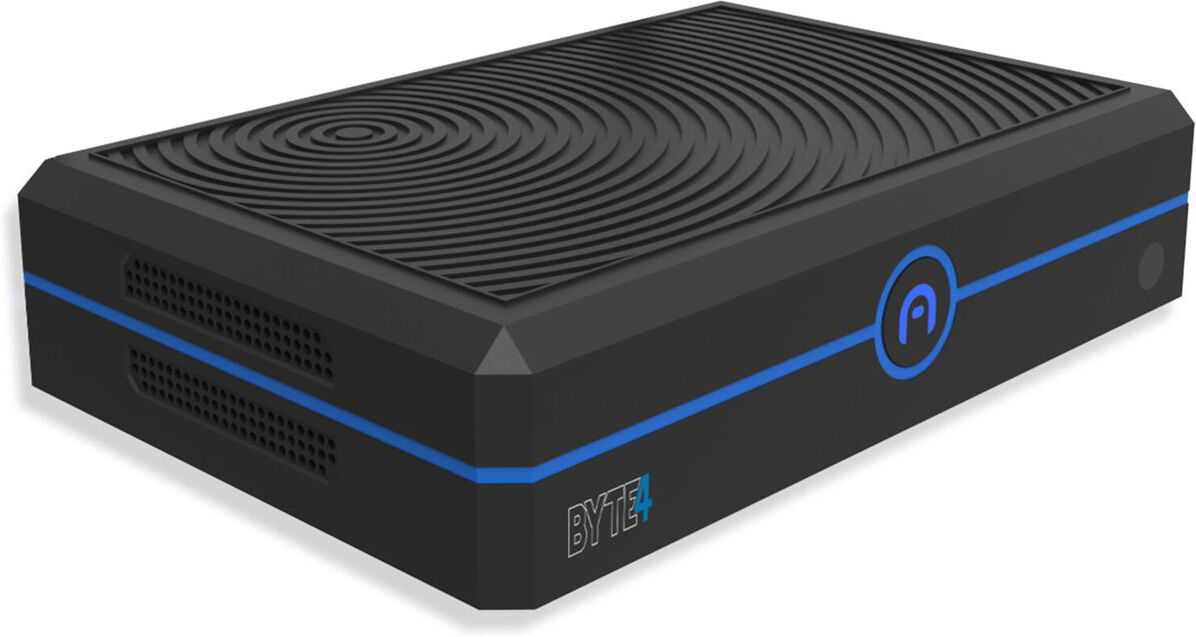 Azulle Byte4 Pro Mini Desktop w/Active Cooling, Celeron J4125, 4GB,64GB SSD,W10P