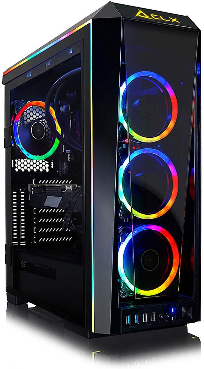 CLX Set Gaming Desktop, i9-10850K, 64GB RAM, 1TB SSD + 6TB HDD, RTX 3090, W10H