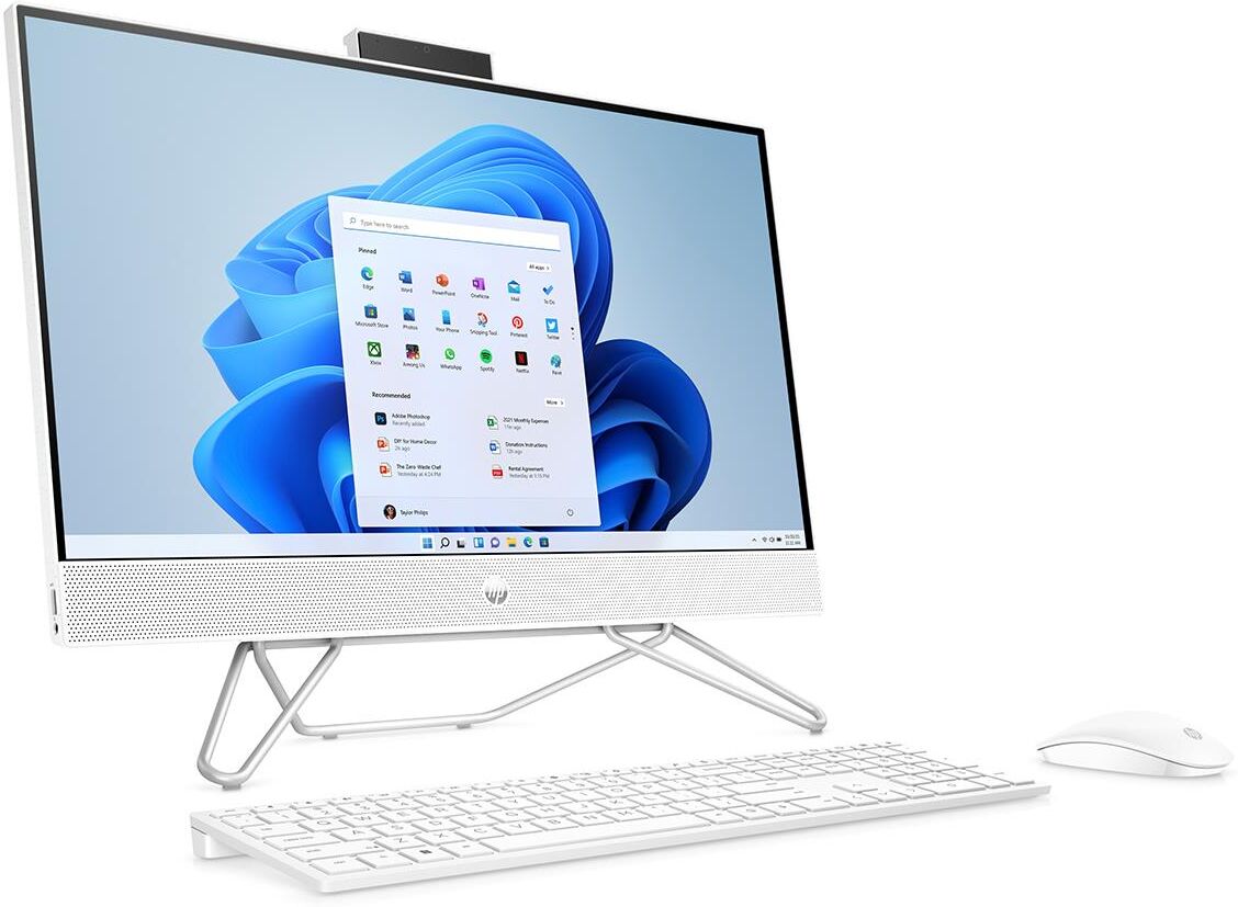 HP 24-cb0062ds 23.8&quot; FHD AIO Touch, J5040, 8GB, 256GB SSD, W11H, White - Refurb