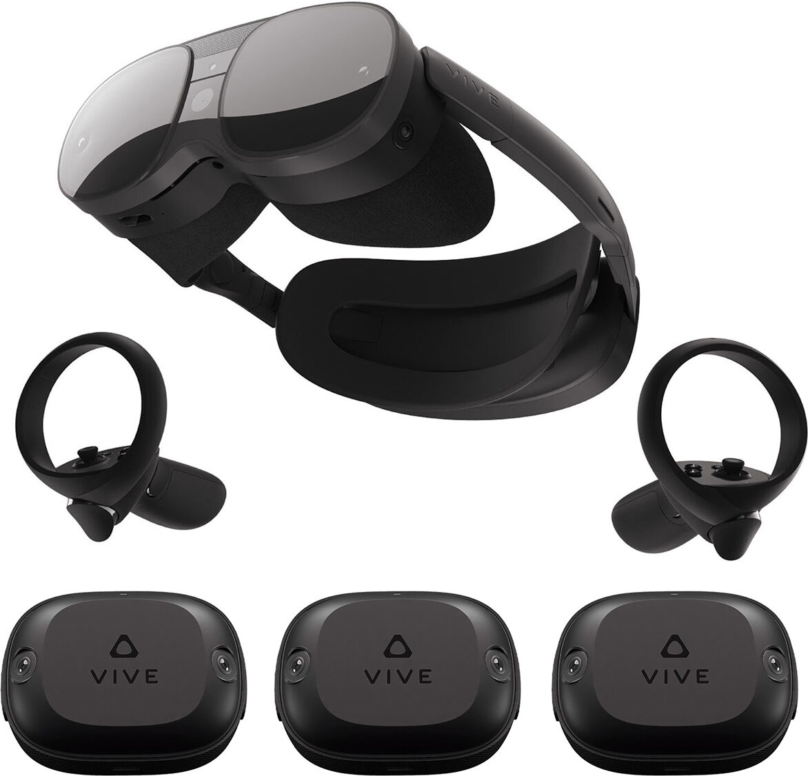 HTC VIVE XR Elite VR Headset, Bundle with VIVE Ultimate Tracker 3+1 Kit