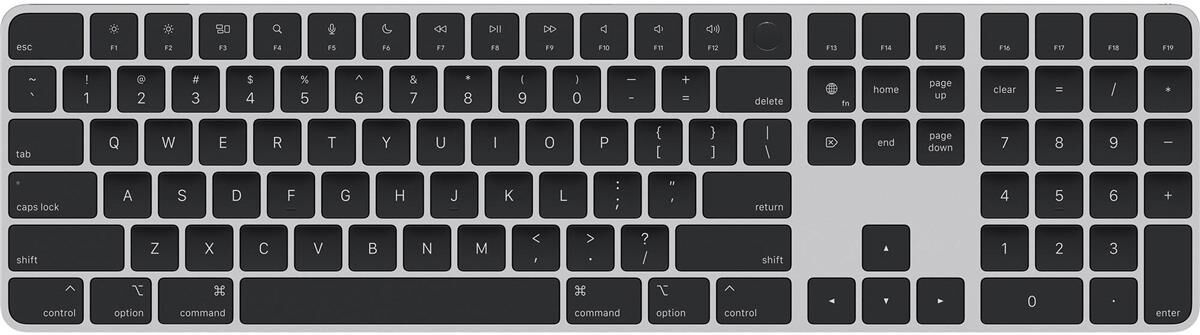 Apple Magic Keyboard with Touch ID and Numeric Keypad, US English, Black