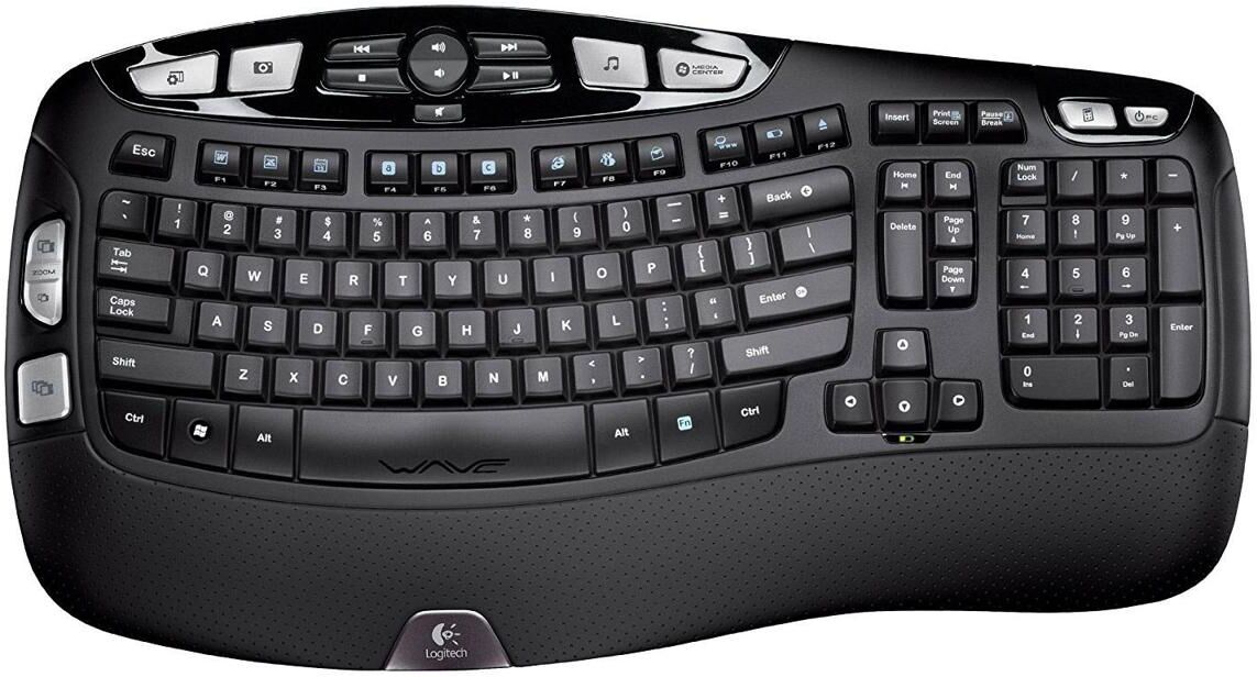 Logitech K350 2.4GHz Wireless Keyboard, Media Access