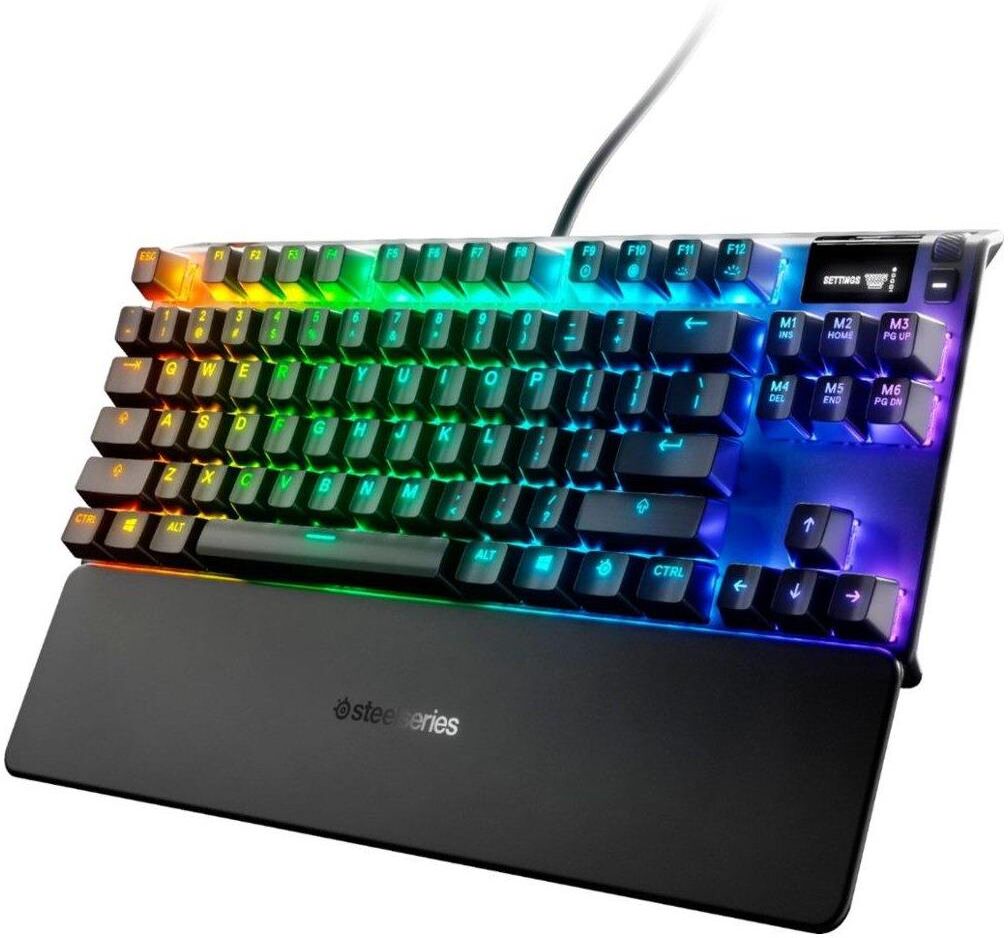 SteelSeries Apex Pro TKL Wired Mechanical Gaming Keyboard, RGB Lighting, Black