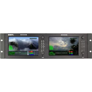 SWIT Electronics M-1071F 2x 7&quot; HD/SD-SDI/HDMI/CVBS Waveform LCD Monitor