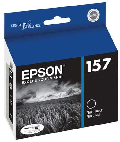 Epson T157120 157 Ink Cartridge for Stylus R3000 InkJet Printer, Photo Black