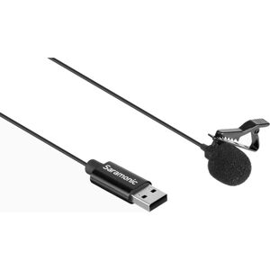 Saramonic SR-ULM10L Ultracompact Clip-On Lav Mic w/ 19.7' USB-A Connector Cable